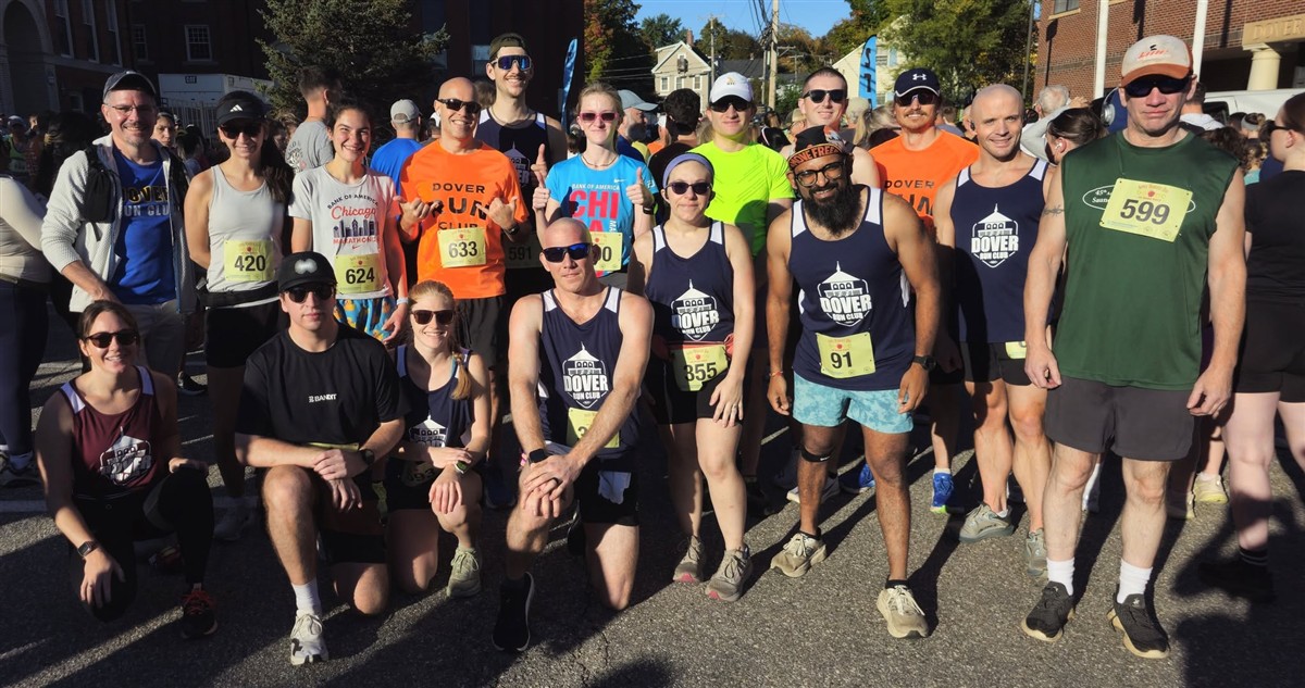 Dover Run Club members at the Apple Harvest Day 5K