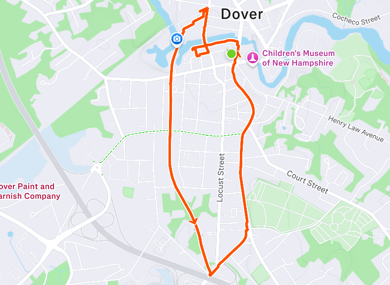 Map for AF's Community Trail 3 Mile