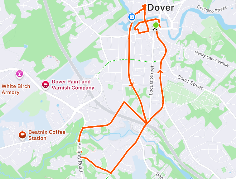 Map for AF's Community Trail 5 Mile