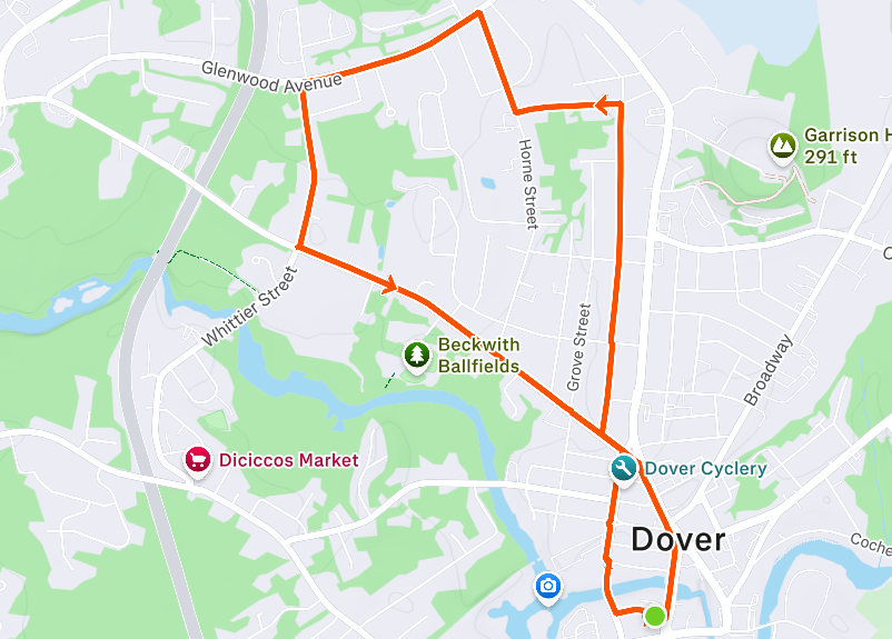 Map for Mt. Vernon 3 Mile