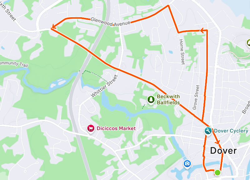 Map for Mt. Vernon 4 Mile