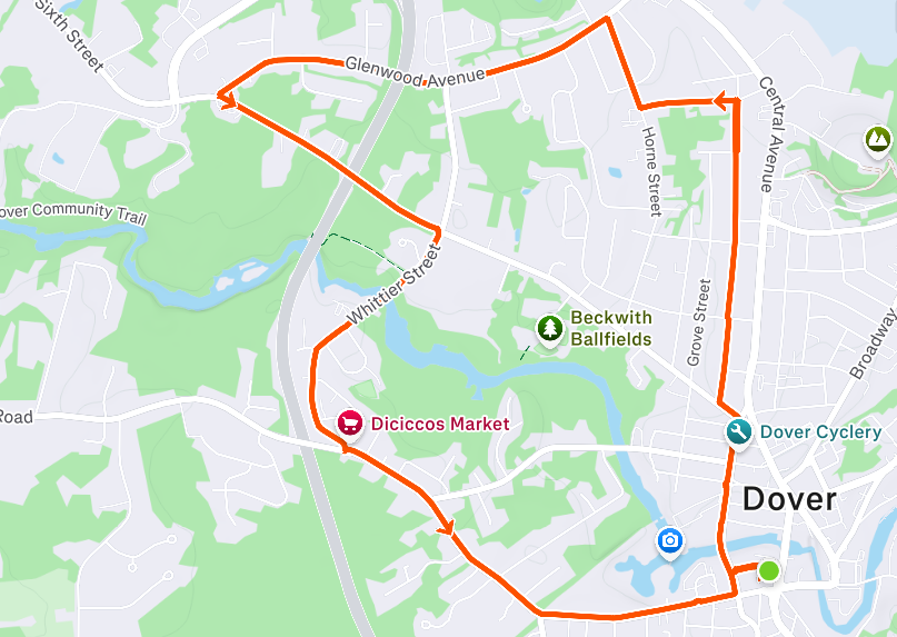 Map for Mt. Vernon 5 Mile
