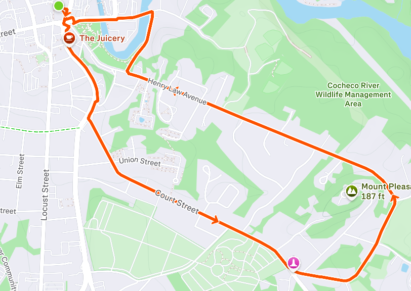 Map for Red's 3 Mile